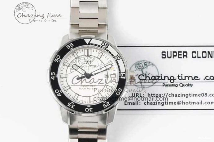 MIROTIME 0119 Youthful Aquatimer Automatic SS RSF 1:1 Best Edition White Black Dial on SS Bracelet A 7070